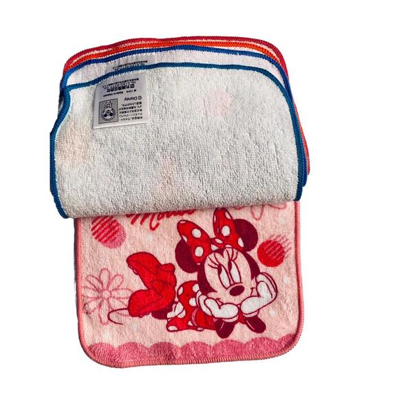 Disney Minnie Mouse Washcloths, SET OF 5 Mini Towels, Daisy Duck Figaro Cat Cute - Picture 6 of 7